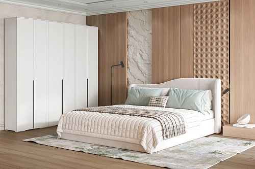 Шкаф распашной Солфорд 6 Белый - фото 1