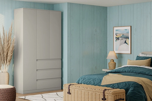 Шкаф распашной Стефани Мальм-3 Кашемир - фото 1