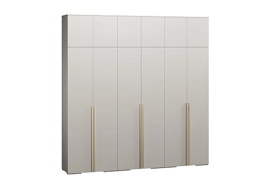 Шкаф распашной Эдинбург-6 с антресолью Кашемир - фото 3