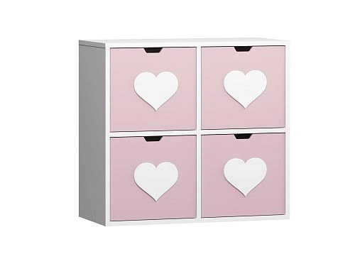 Стеллаж KIDS 1 Розовый Лайт - фото 2