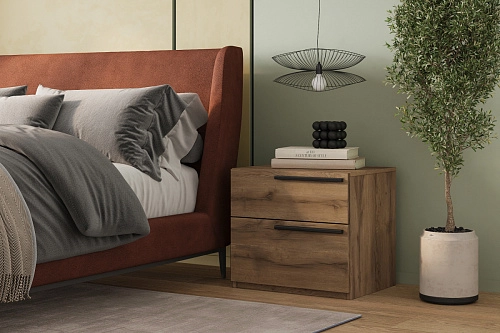 Тумба прикроватная Лорена Пакс-4 Дуб Табачный - фото 1