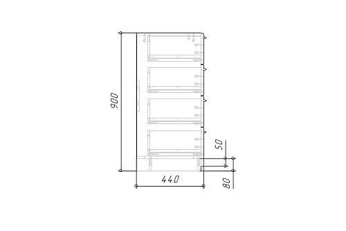 Комод Лорена Пакс-2 Черный - фото 6