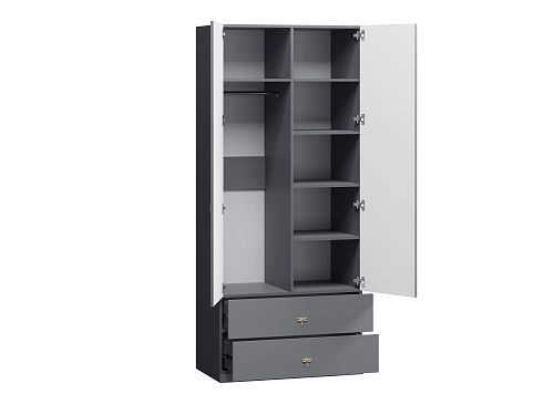 Шкаф распашной Стрекоза-2.2 Графит - фото 5