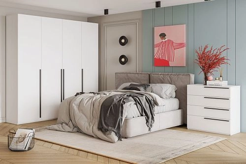 Спальня Лорена Пакс-5 Белый - фото 1