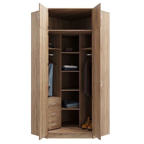 Шкаф угловой Алиса-15 Дуб Сонома - фото 2