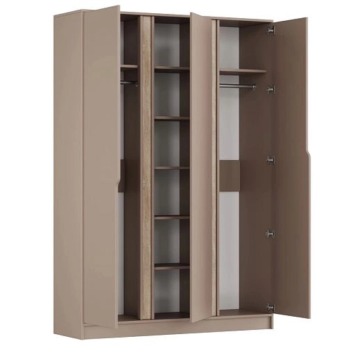 Шкаф распашной Бонди-3 Белый - фото 4