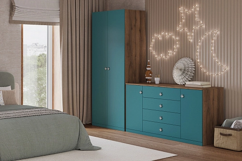 Стенка детская Скарабей-7 Аквамарин - фото 1