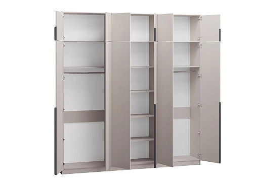 Шкаф распашной Марсель-6 с антресолью Кашемир - фото 3