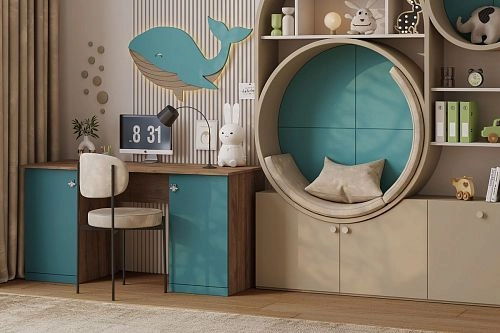 Письменный стол Скарабей-4 Аквамарин - фото 1