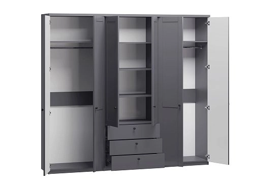 Шкаф распашной София РАХ-12 МДФ Графит - фото 4