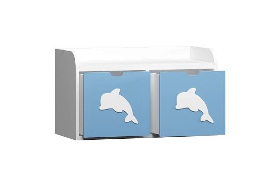 Стеллаж KIDS 9 Пастельно-Синий - фото 2