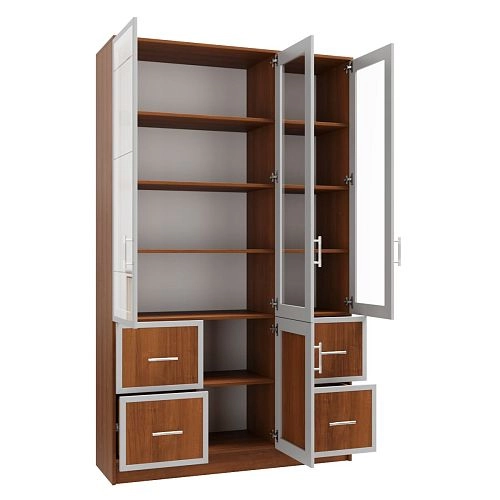 Книжный шкаф Альма-19 Орех Экко - фото 4