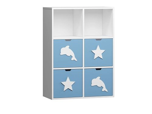 Стеллаж KIDS 10 Пастельно-Синий - фото 2