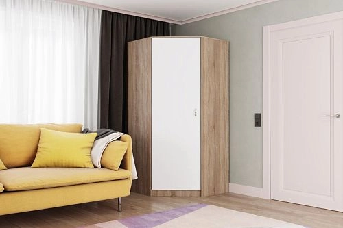 Шкаф угловой Стильный-1У Дуб Сонома - фото 1