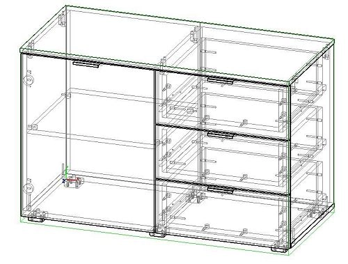 Комод Тоди-3 Графит - фото 3