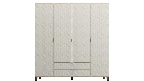 Шкаф распашной Марвин Йорк 4 фрезеровка 3 Сантьяго - фото 2