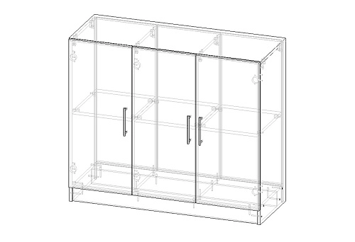 Комод Эверест-3 МДФ Белый - фото 2