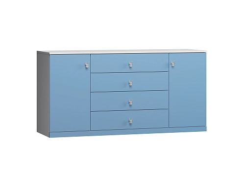 Стенка детская Банни-9 Пастельно-Синий - фото 4