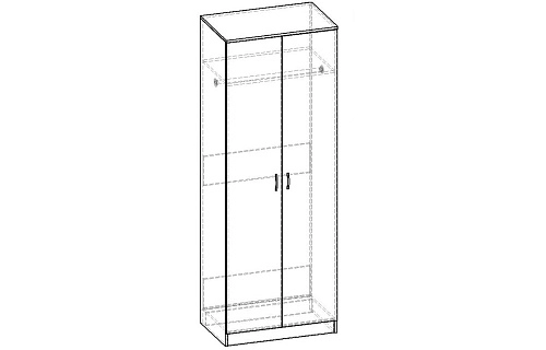 Шкаф распашной Горизонт-2 ШР.020.800-01 - фото 3