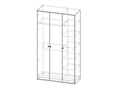 Шкаф распашной Колорадо-3 МДФ - фото 3