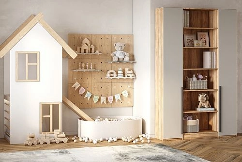 Шкаф распашной Хейсон-7 Кашемир Блэквуд Ячменный - фото 1