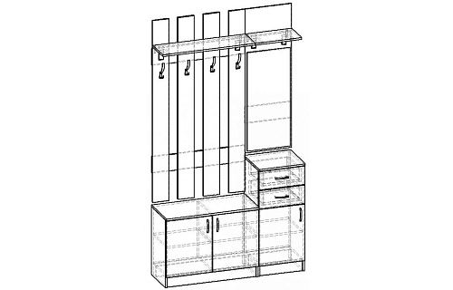 Прихожая Горизонт-2 - фото 2