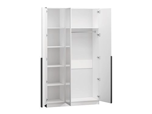 Шкаф распашной Марсель-3 с зеркалом Белый - фото 3