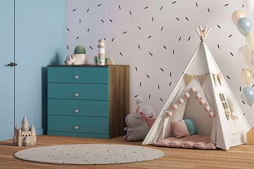 Комод Скарабей-4 Аквамарин - фото 1