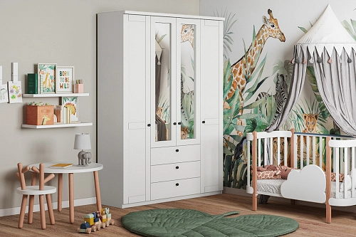 Шкаф распашной София РАХ-20 МДФ Белый - фото 1