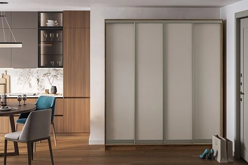 Шкаф-купе Борнео-4.1 Дуб Делано/Слоновая Кость - фото 1