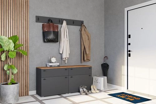 Прихожая Квели 2 Графит - фото 1