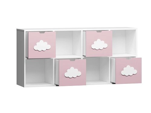 Стеллаж KIDS 5 Розовый Лайт - фото 3