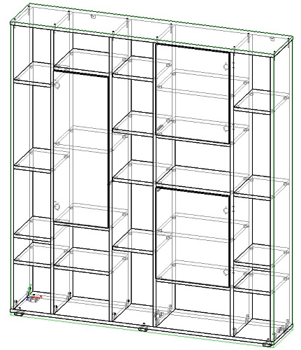 Стеллаж Куб-2 Кашемир Белый МДФ - фото 2