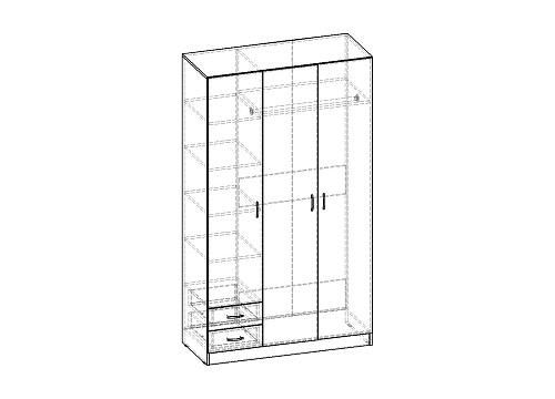 Шкаф распашной Рио-3.3 - фото 4