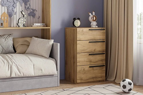 Комод Лорена Пакс-2 Дуб Золотистый - фото 1