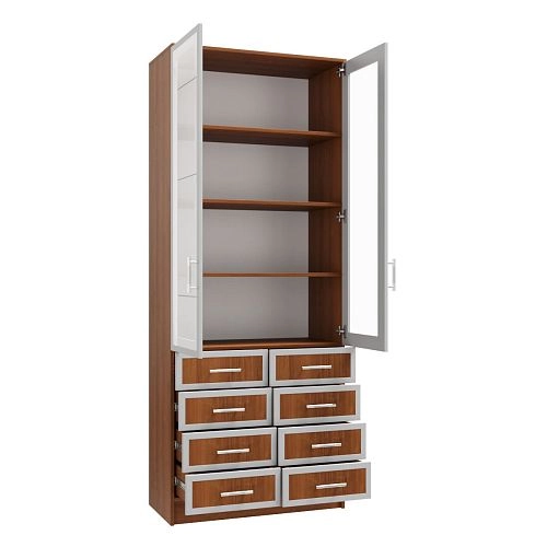 Книжный шкаф Альма-12 Орех Экко - фото 4