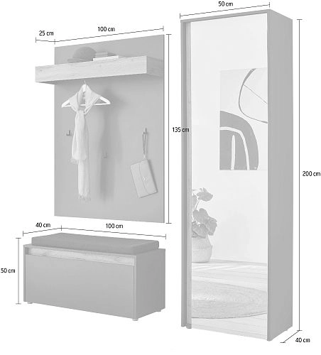 Прихожая Анси-3 Антрацит - фото 4