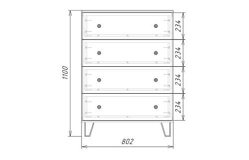 Комод Колорадо-4 МДФ - фото 4