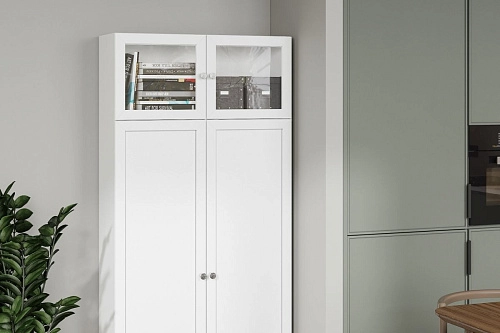 Антресоль Билли 2 створки со стеклом - фото 1