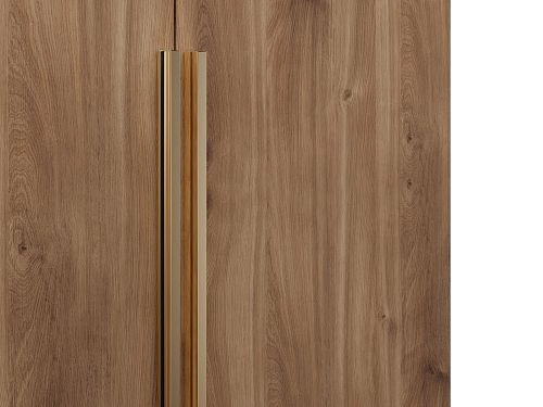 Шкаф распашной Эдинбург-3 с антресолью Дуб Кастелло коньячный - фото 4