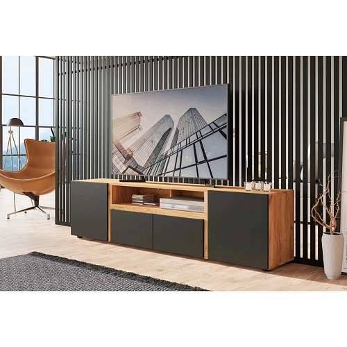 ТВ тумба Моронго-1 Черный - фото 1