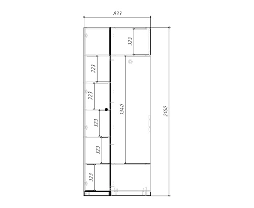 Шкаф угловой Банни Розовый Лайт - фото 4