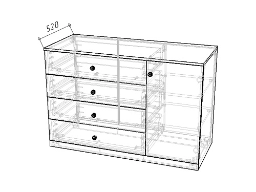 Стенка детская Банни-7 Светло-Серый - фото 6