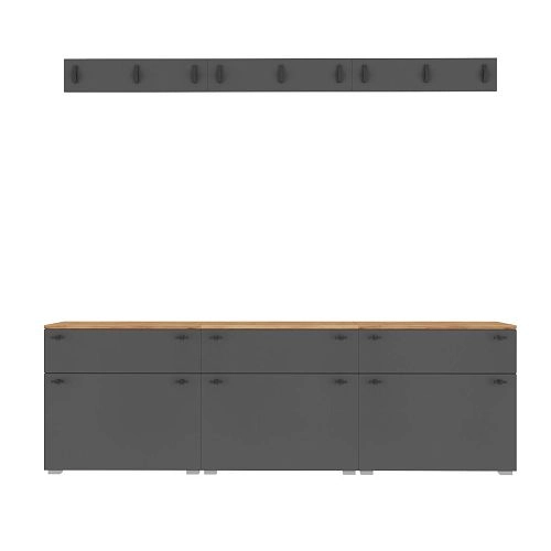 Прихожая Квели 3 Графит - фото 4