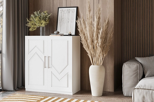 Комод Эверест-2 МДФ Белый - фото 1