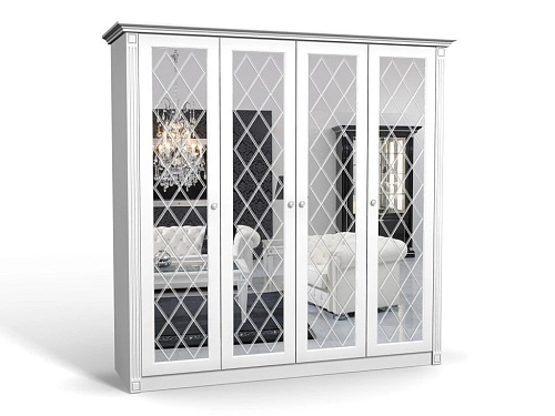 Шкаф распашной Кристалл-4 МДФ - фото 1