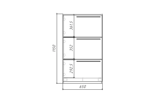 Обувница Лорена Пакс-3 Дуб Табачный - фото 5