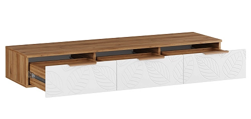 ТВ тумба подвесная Асти-1 Белый - фото 4