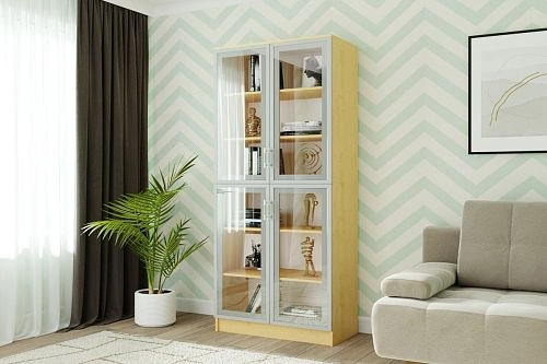 Книжный шкаф Альма-8 Клён - фото 1