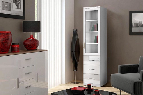 Книжный шкаф Моне 1.5 МДФ - фото 1